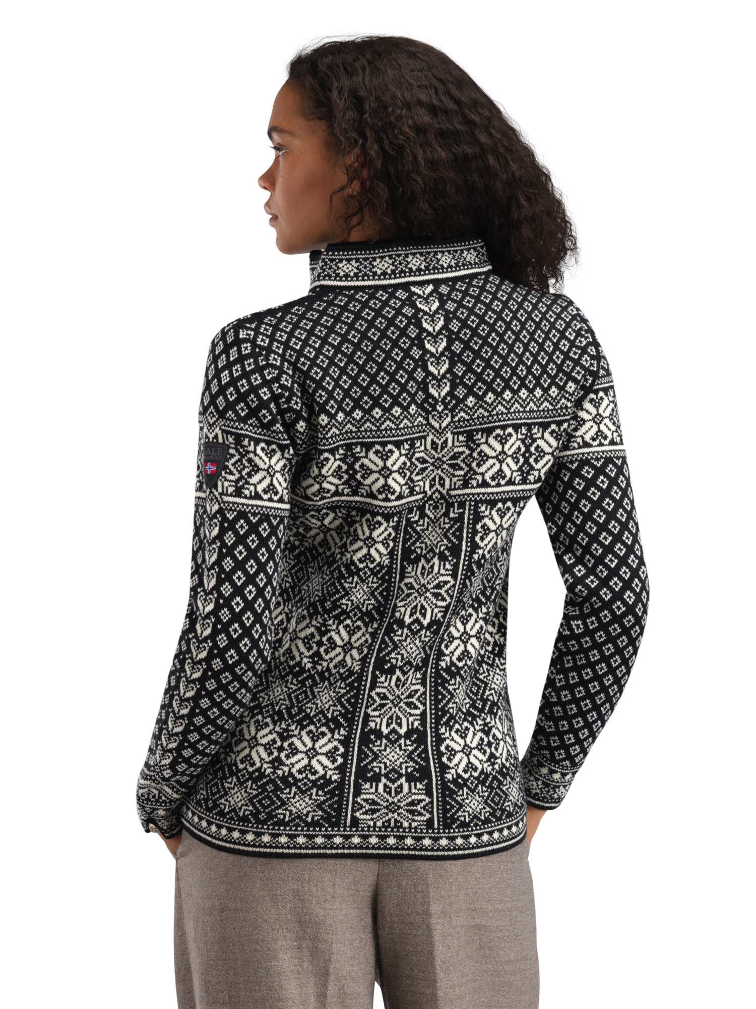 Peace Women’s Knit Sweater  Black Offwhite