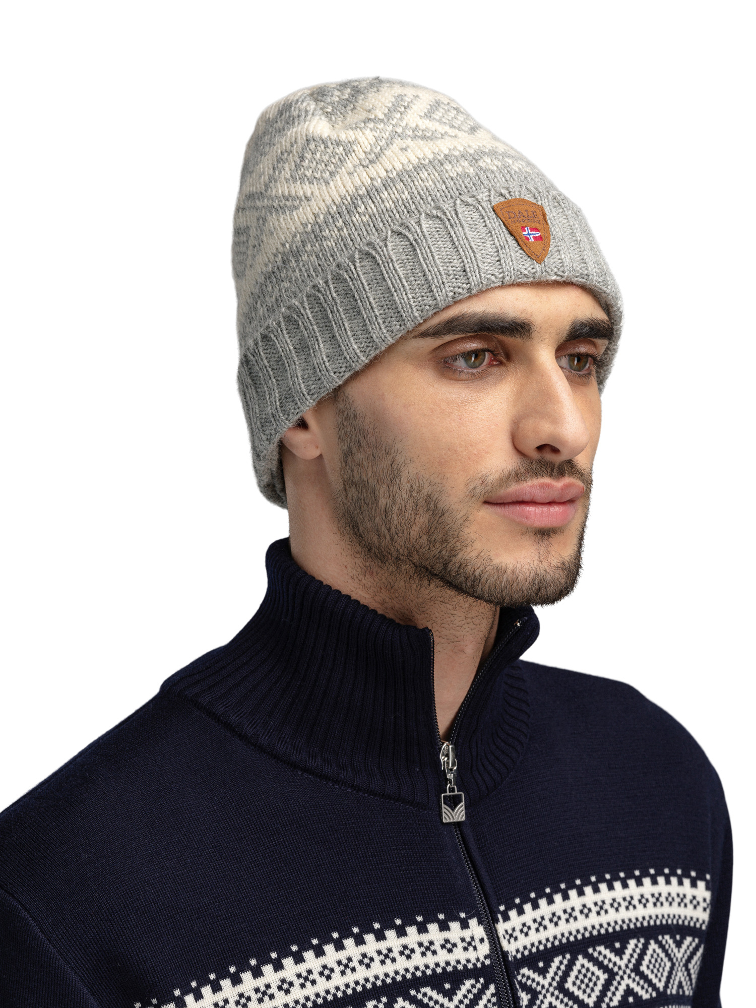 Cortina 1956 Hat - Norwegian Wool Grey White