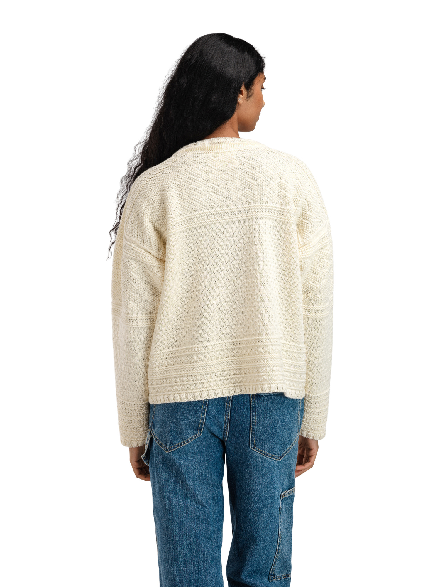 Lusa Women's Cardigan - Norwegian Wool Offwhite