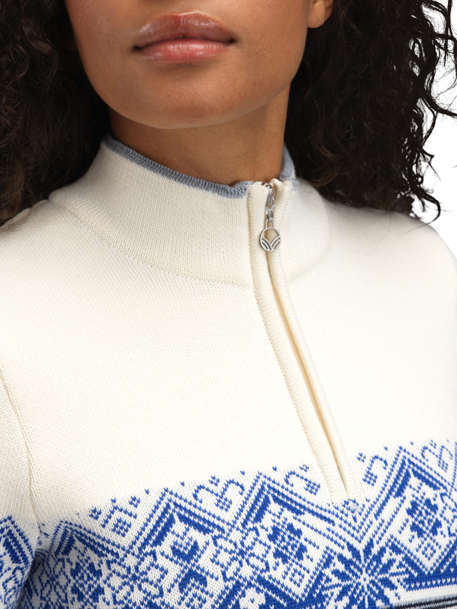 Moritz Women’s Sweater - Merino Wool Navy White Ultramarine