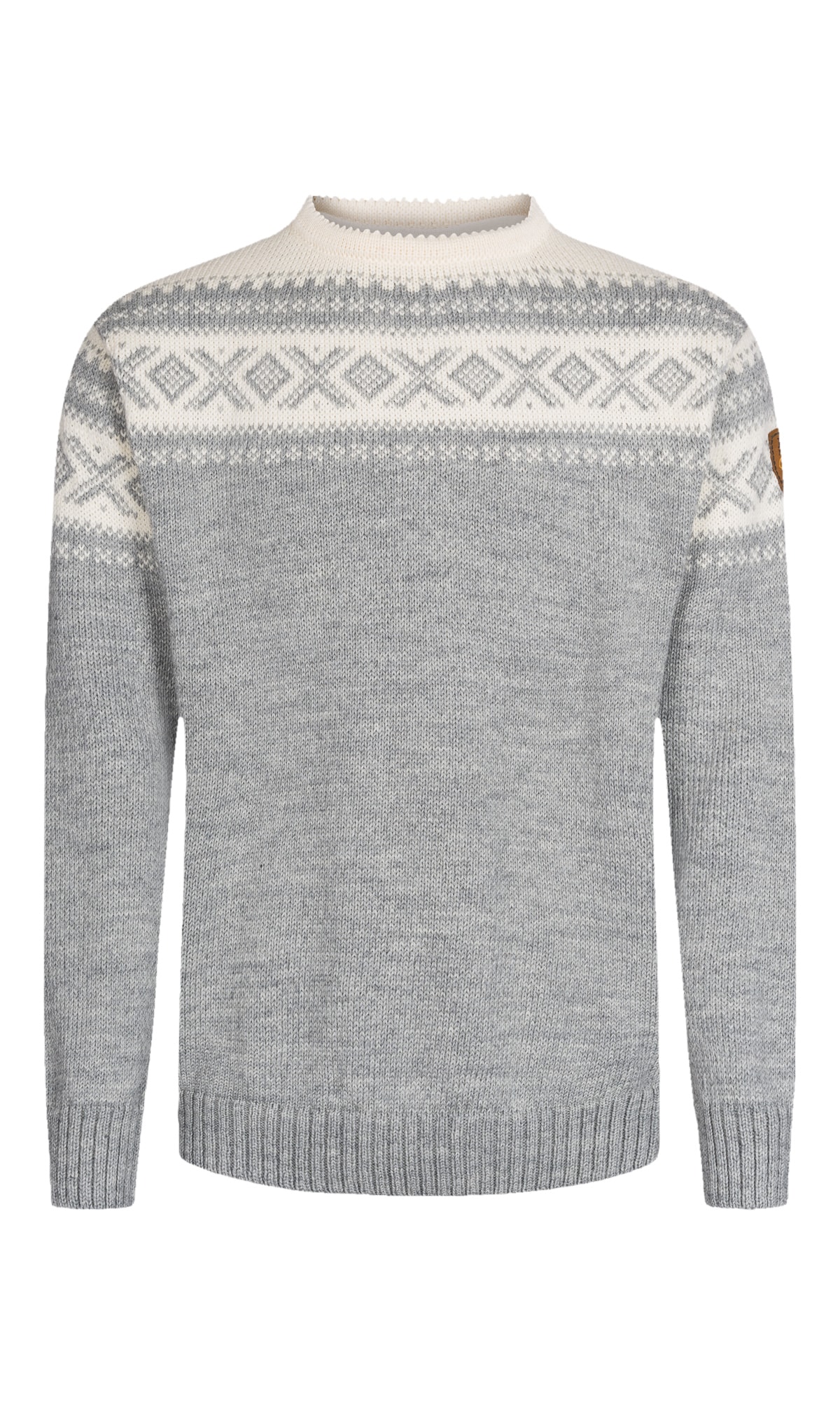 Cortina 1956 Sweater - Norwegian Wool Lightcharcoal Mel Offwhite