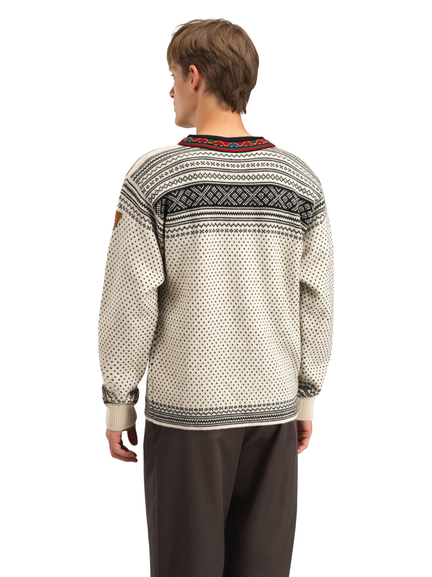 Setesdal Lusekofte Sweater - Norwegian Wool Offwhite Black