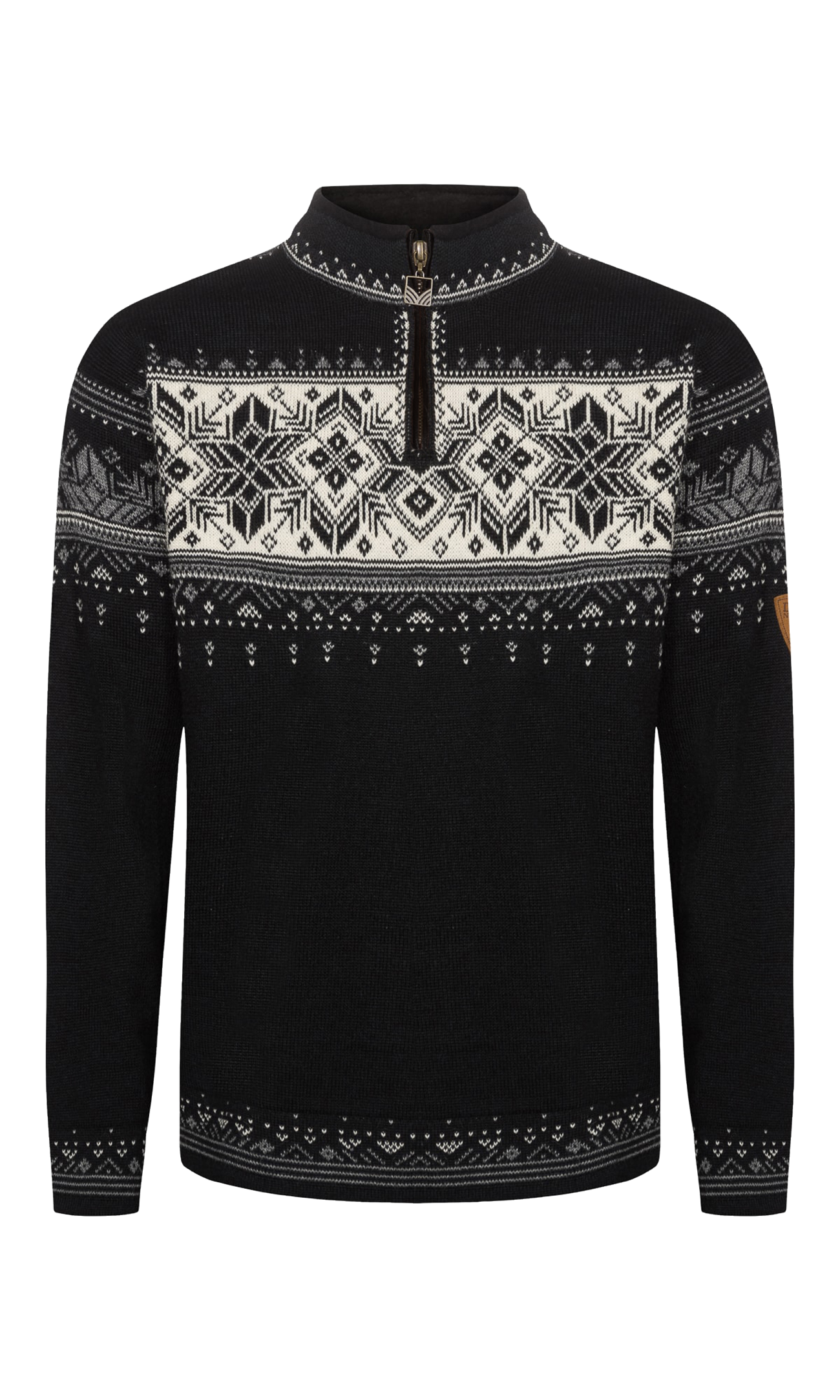 Blyfjell Men's Knit Sweater Black smoke Offwhite Lgtcharco