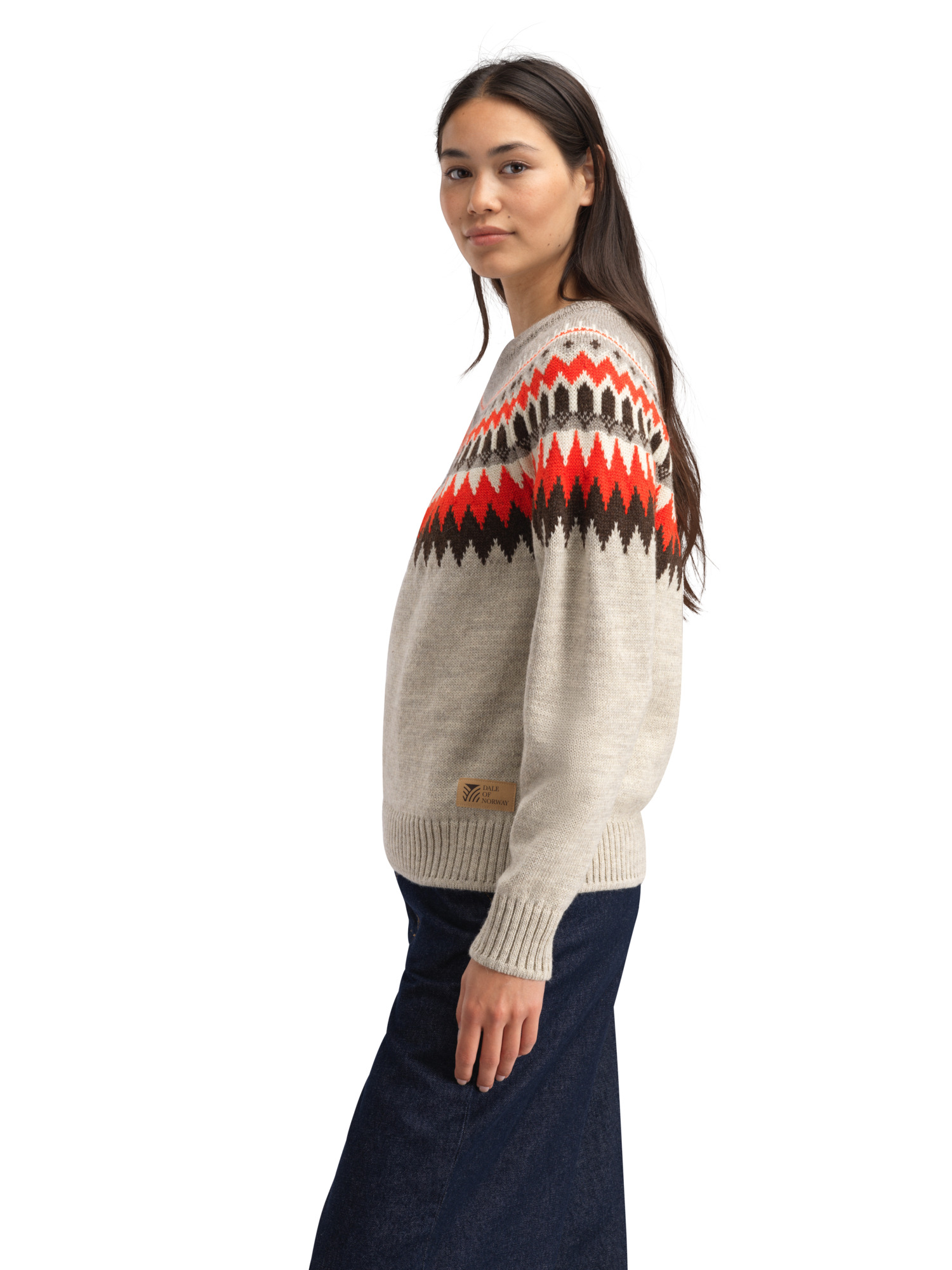 Losna Women's Sweater Birch Melange Coffee